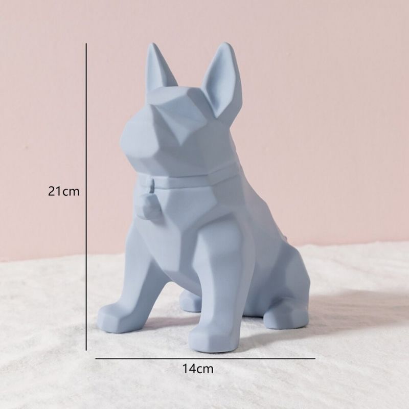 Blue Dog Origami Statue