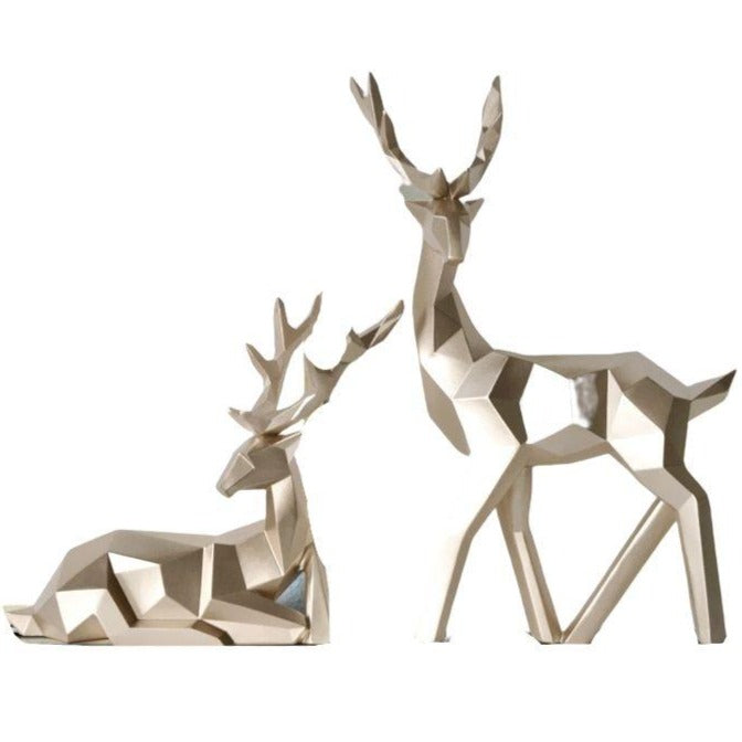 Origami Deer Design Statue