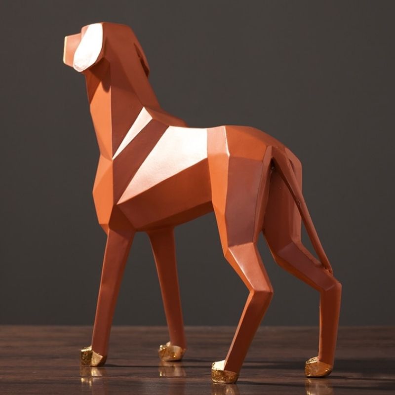 Origami Hundestatue