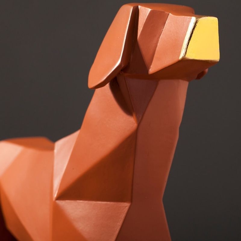 Origami Hundestatue