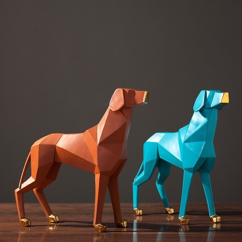 Origami Hundestatue