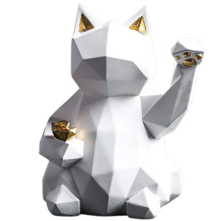 Origami Japanische Katzenstatue