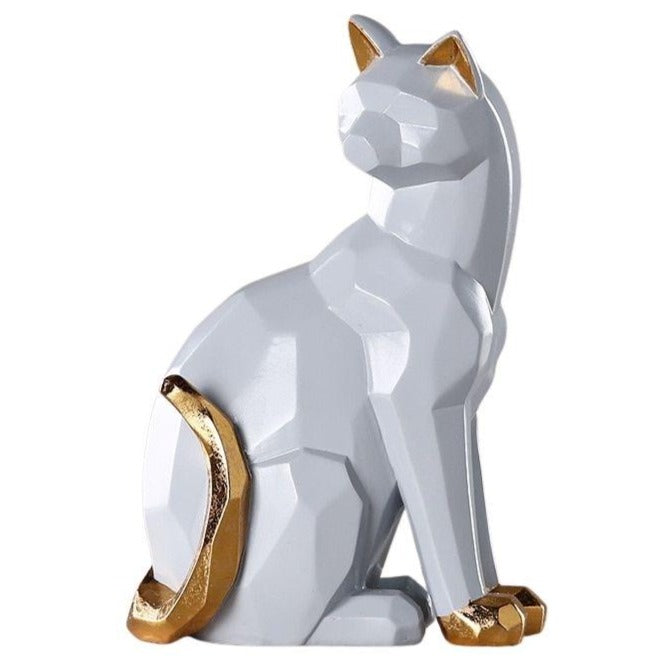 Origami -Katzenstatue