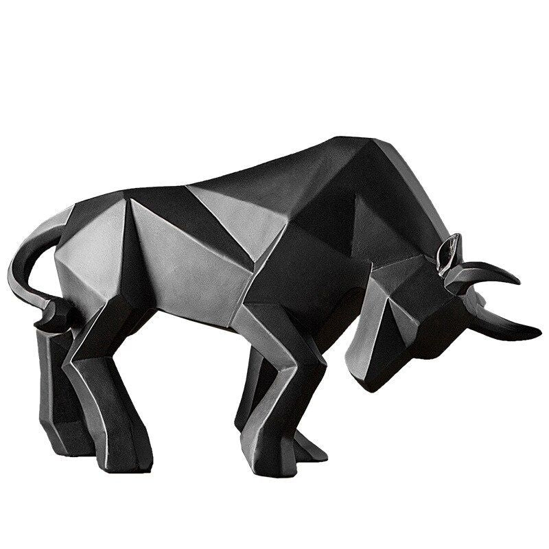 Origami Statue Black Taurus