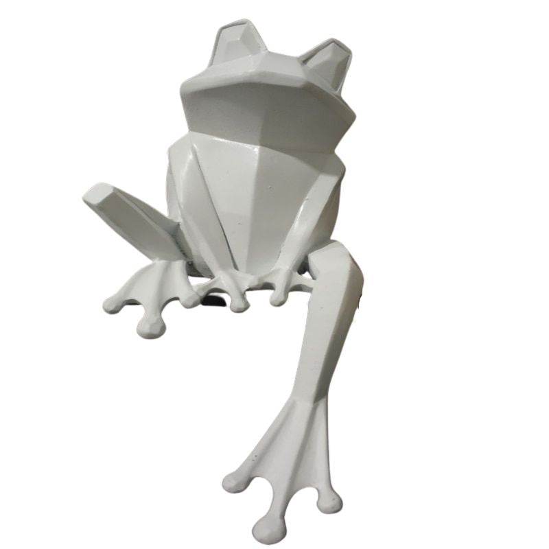 Origami Statue White Frosch