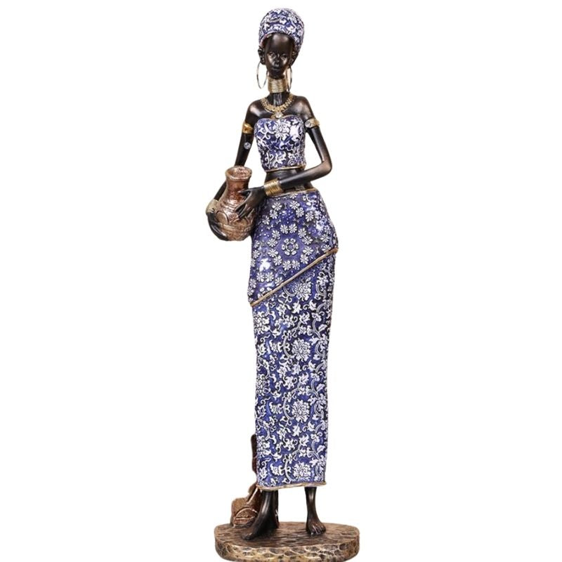 Statue der blauen Afrikanerin